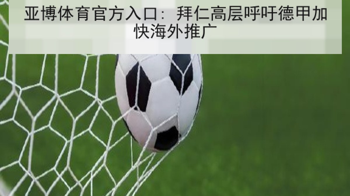 亚博体育官方入口: 拜仁高层呼吁德甲加快海外推广